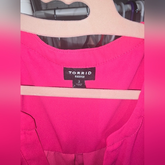 Like New 3x Ombre Torrid 2X Harper TANK TOP Dip Dye Ombre Hot Pink Purple Blue - Picture 5 of 6